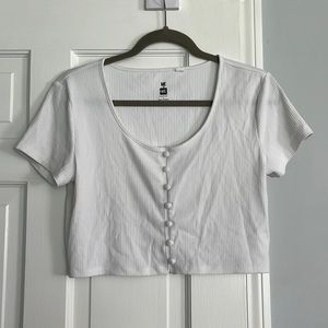 White Crop Top